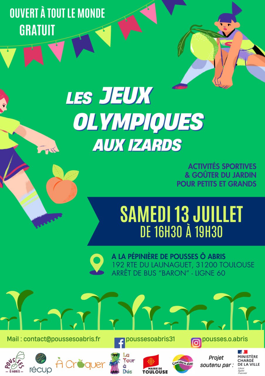 affiche des jeux olympiques à la pépinière